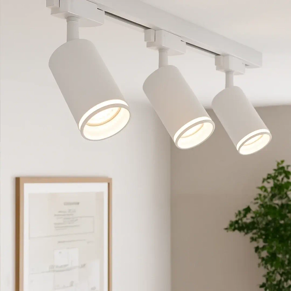 Sufitowa lampa jednofazowa szynowa Pipe Ring Track ML2066 tubka biały