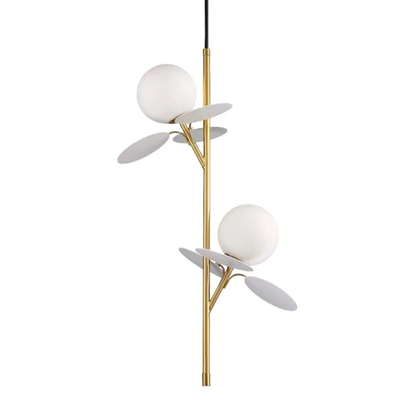 Lampa wisząca kule CHIC biała złota ST-DL-2969P2 2xG9 10W