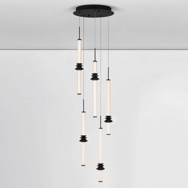 Kaskadowa lampa wisząca URUBICHA LE44691 LED 32W 3000K tuby czarne