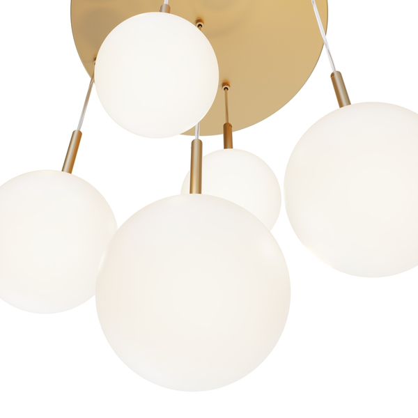 Salonowa lampa wisząca Basic form MOD321PL-05G1 Maytoni balls złota