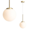 Wisząca lampa BOSSO 1087XS40 Aldex nowoczesna kula mosiądz