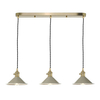 Vintage lampa wisząca do pokoju Hadano HAD3640-06 Dar Lighting mosiądz szara