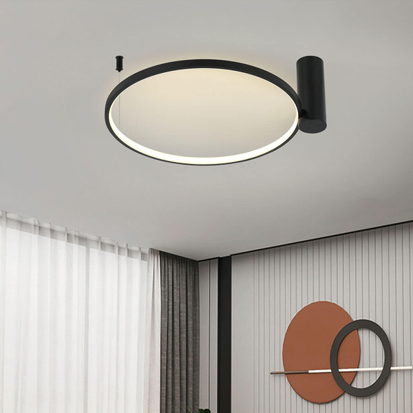Sufitowa lampa RING LP-909/1C S BK CCT LED 35W 3000-6000K czarny