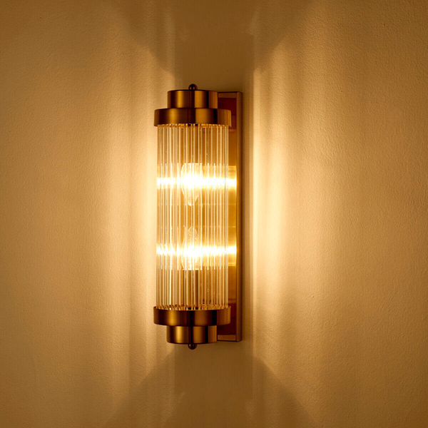 Ścienna lampa dekoracyjna STELO ST-88008-M kryształowa do przedpokoju złoty