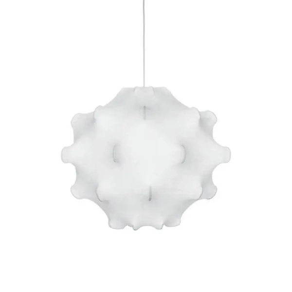 Lampa tkaninowa wisząca Lappello ABR-LW-APP do salonu biała