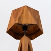 Drewniana lampka stołowa Angular QN-ANGULAR-TL-TEAK brązowy