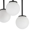 Plafon szklane kule kaskada Tulia 33505 Sigma metalowa biała czarna