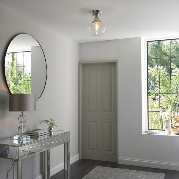 Sufitowa lampa vintage L&-196170 Light& do przedpokoju nikiel