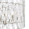 Kryształowa wisząca lampa Entwine ENT0838 do salonu glamour nikiel