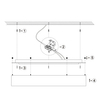 Okrągła LAMPA sufitowa GEORGIA LP-049/1C BK Light Prestige metalowa OPRAWA natynkowa LED 36W 3000K czarna