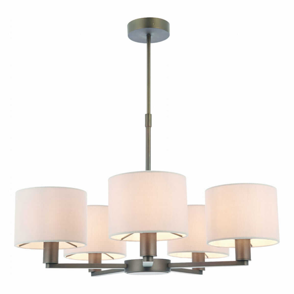 Wielopunktowa lampa wisząca Daley 73017 Endon antyczny brąz biała
