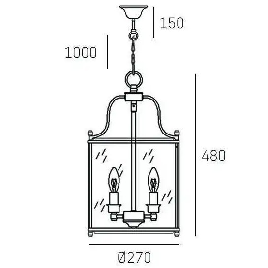 Industrialna LAMPA wisząca NEW YORK P04882AU Cosmolight szklany zwis na łańcuchu złoty