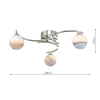 Potrójna sufitowa lampa Atiya ATI5350-07 planety do salonu chrom