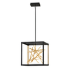 Ledowa lampa wisząca QN-STYX-LED-P-BG 48W czarna złota
