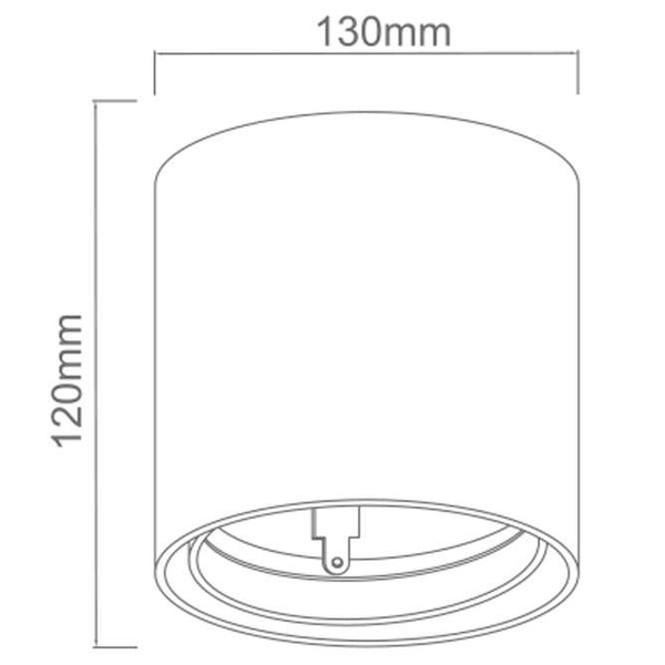 Sufitowa LAMPA downlight Neo Bianco Mobile Orlicki Design metalowa OPRAWA okrągła spot tuba biała