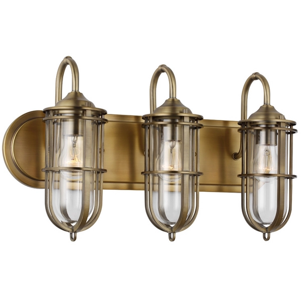 Potrójny kinkiet QN-URBANREST3 IP44 do łazienki mosiądz