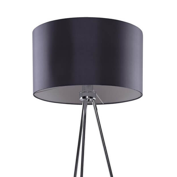 Lampa stojąca Finn AZ1039 podłogowa na trójnogu do salonu czarna chrom