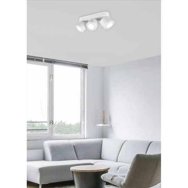 Potrójna lampa sufitowa TAURUS 652910331 Trio LED 5W 3000K biała