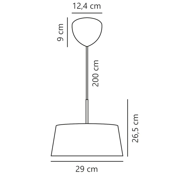 Okrągła lampa wisząca Clasi 2312603003 do salonu czarny