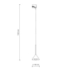 Lampa wisząca stożkowa TRACER CONO 10649 do szyny 1-fazowej czarny