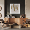 Zwisająca lampa Tecno PND-37492-1-GD Italux do kuchni rurka złota