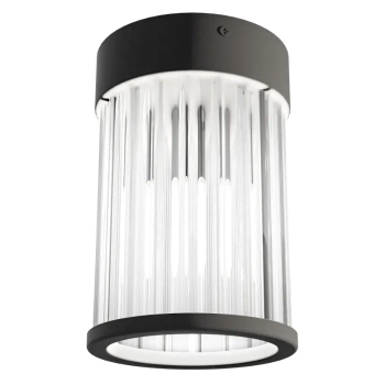 Szklana lampa sufitowa Fiatto PL Nero 8 OR86102 tuba czarna