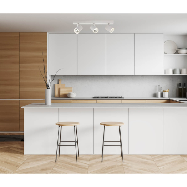 Nowoczesna lampa sufitowa Helvia LED 15W 4000K do sypialni biała