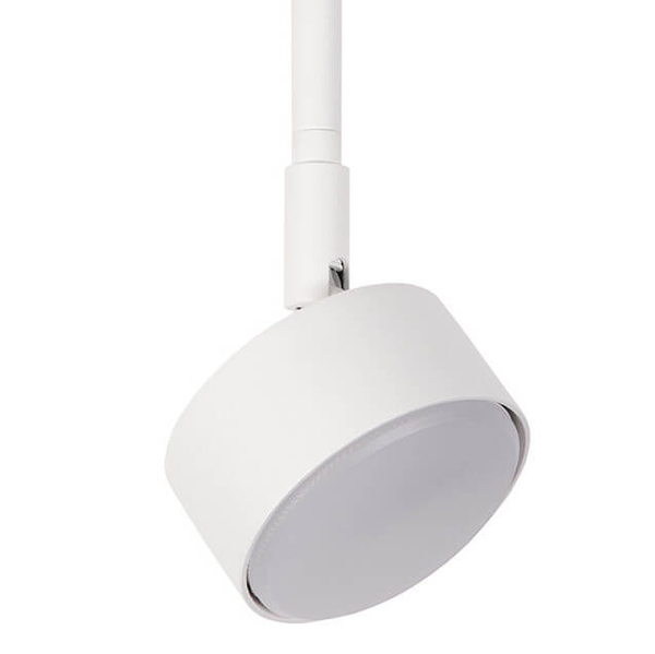 Nasufitowa lampa do kuchni Nemo 40979 reflektorek obrotowa biała