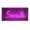 Lampa stołowa dekoracyjna Neon FM-NLB46 Zumaline LED smile różowa biała