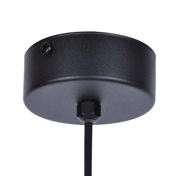 Kulista wisząca lampa Faro K-4887 Kaja okrągła ball biała czarna