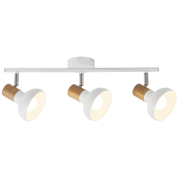 Plafon LAMPA sufitowa HOLLY 5945 Rabalux metalowa OPRAWA skandynawskie reflektorki regulowane drewno buk białe