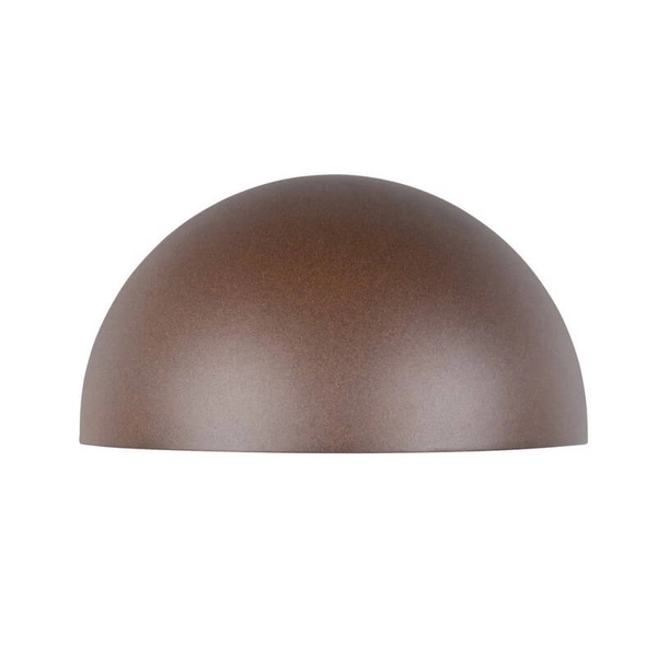 Kinkiet ścienny na taras MAAS 262460124 kopuła IP44 rdzawa