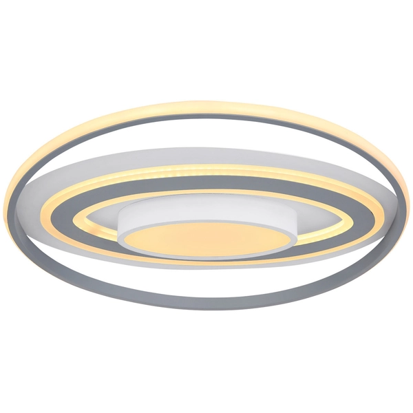 Plafon LAMPA sufitowa LEOLA 48016-60 Globo okrągła OPRAWA metalowa LED 60W 3000K - 6000K z pilotem biała