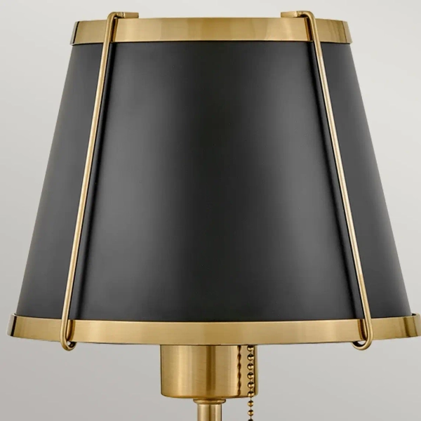 Lampa ścienna na korytarz Clarke HK-CLARKE1-BR-BK mosiądz czarny