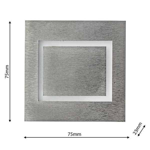 Naścienna lampa Evra EKS4369 LED 0,6W 6500K do salonu biały srebrny
