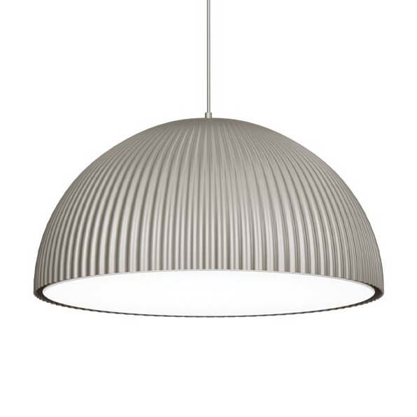 Jadalniana lampa zwisowa Gandra 5026+5055 Shilo kopuła nad stół srebrna