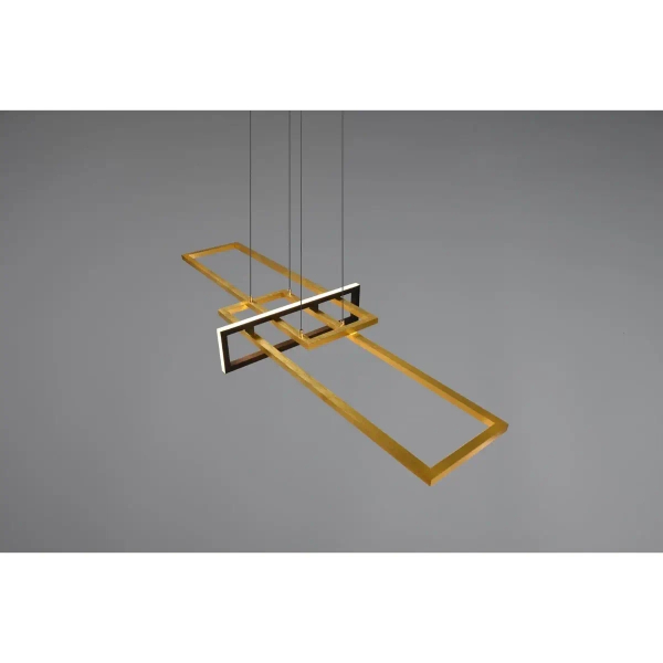 Wisząca lampa SALINAS 320310308 czarna złota LED 34W 3000K 150cm
