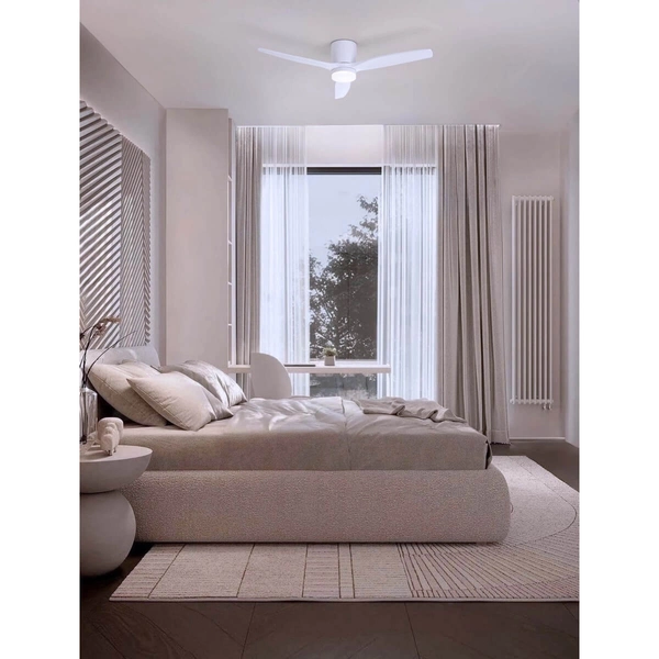 Lampa sufitowa GUARAYOS LE44968 LED 18W 3000-6500K z wentylatorem biała