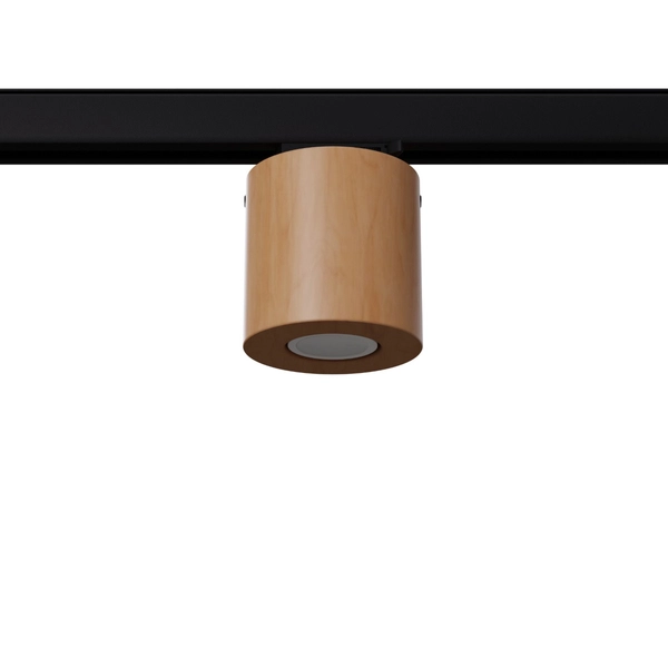 Lampa sufitowa do szyn trójobwodowych ORBIS MYL.00440 tuba drewniana