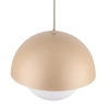 Wisząca lampa do salonu Bono Sabia mleczna kula beżowy