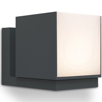 Elewacyjna LAMPA kinkiet CUBA 5193803012 Lutec kwadratowa OPRAWA metalowa LED 12W 3000K ścienna IP54 czarna