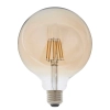 Kulista żarówka Globe filament E27 93031 LED 6W 2500K bursztynowa