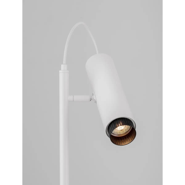 Tubowa lampa podłogowa TORVILA LE45625 do salonu biały czarny