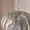 Designerska lampa wisząca do jadalni srebrna Delphine OUTLET