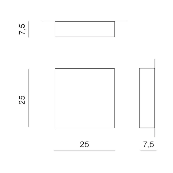 Zewnętrzna lampa ścienna Zaria AZ5236 LED 20W ściemnialna IP65 biała