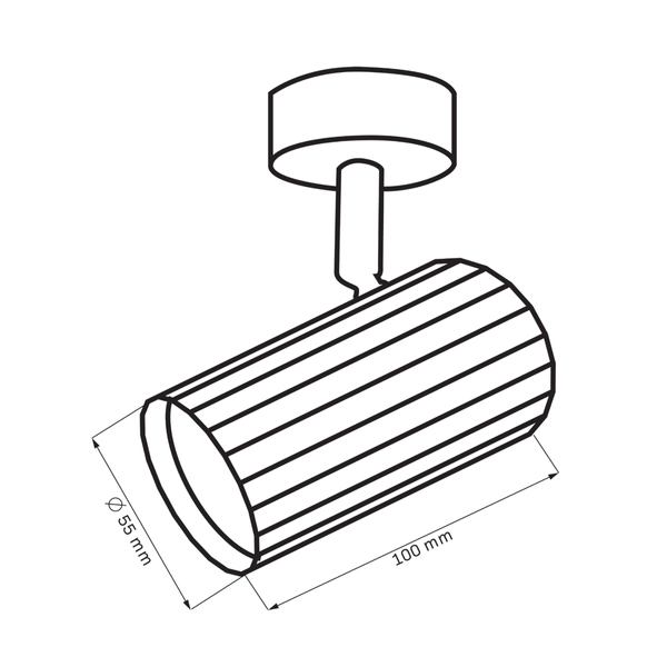 Lampa sufitowa z reflektorkami NICEA 323477 biały złoty