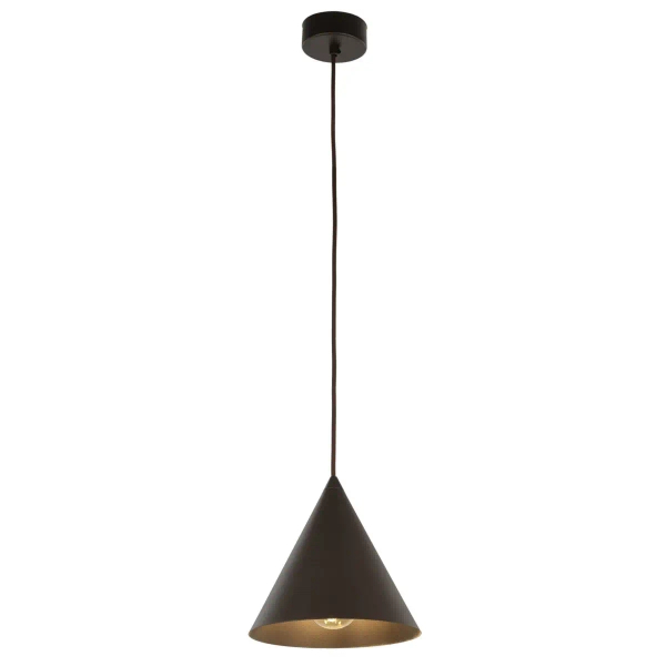 Zwieszana lampa salonowa CONO 10073 trójkątna brązowy