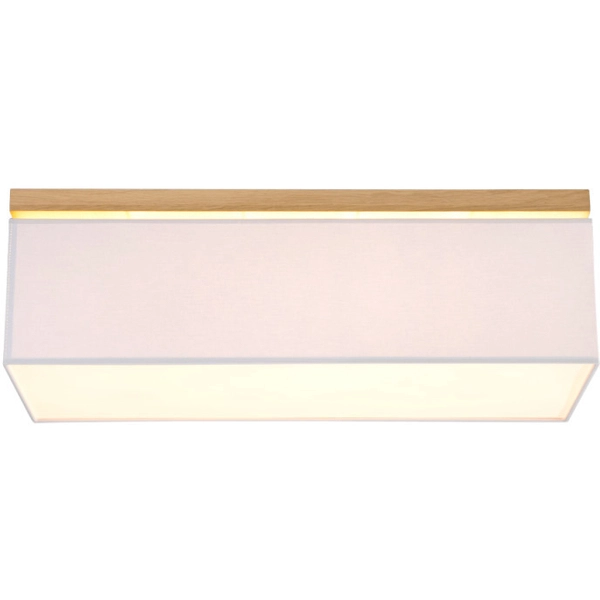 Plafon skandynawski VERTIGA 34512474 abażurowa prostokątna szara