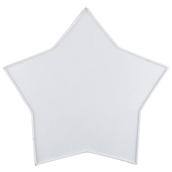 Natynkowa lampa Star 4514 gwiazdka do salonu metalowa biała