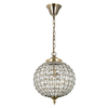Wisząca lampa glamour Tanaro EH-TANARO-AB Endon kryształowa mosiądz